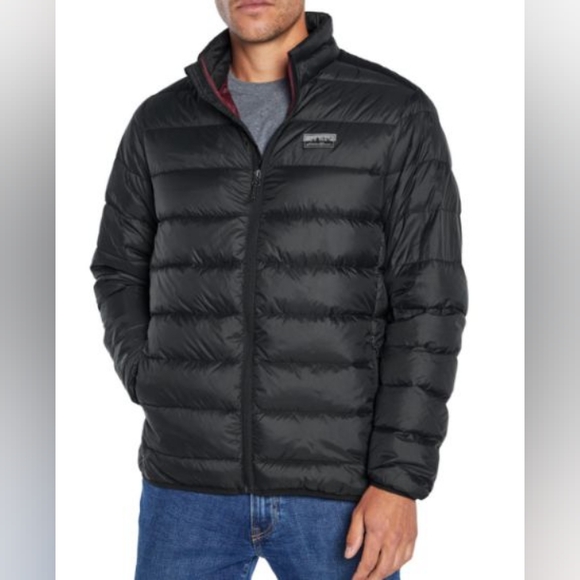 ⭐MICROLIGHT PACKABLE DOWN JACKET MEN'S BLACK COAT SIZE XXL WATERPROOF TRAVEL NWT - Picture 1 of 10